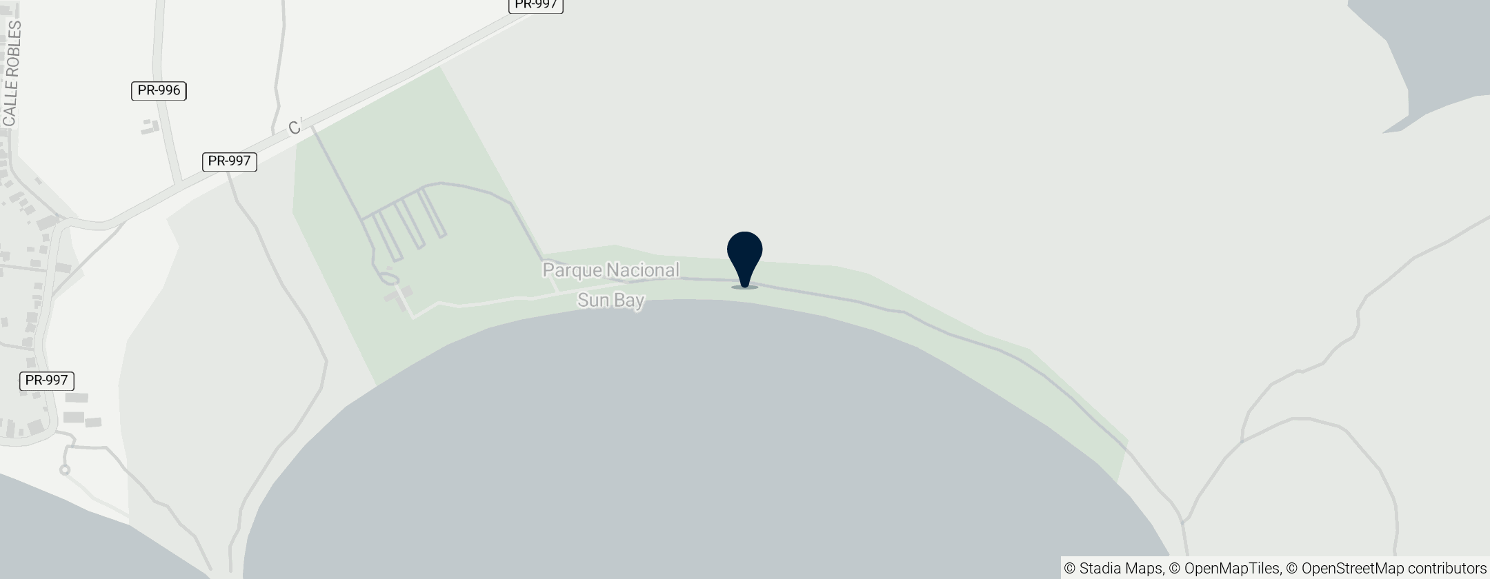 Map of Sun Bay Beach