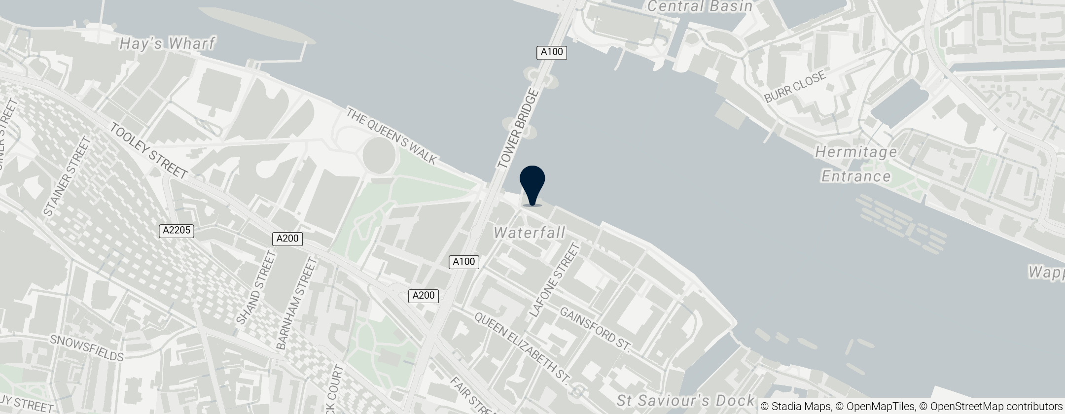 Map of Anchor Brewhouse Horselydown