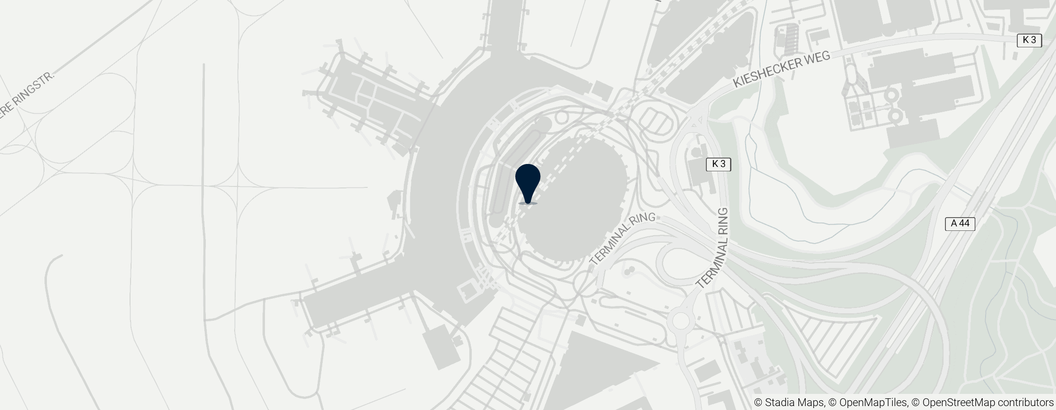 Map of Düsseldorf Flughafen Terminal S
