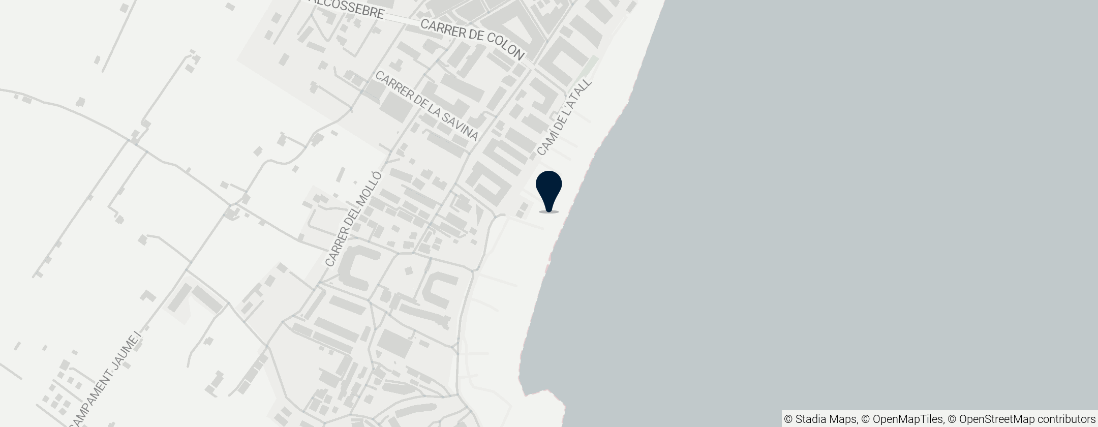 Map of Playa del Carregador