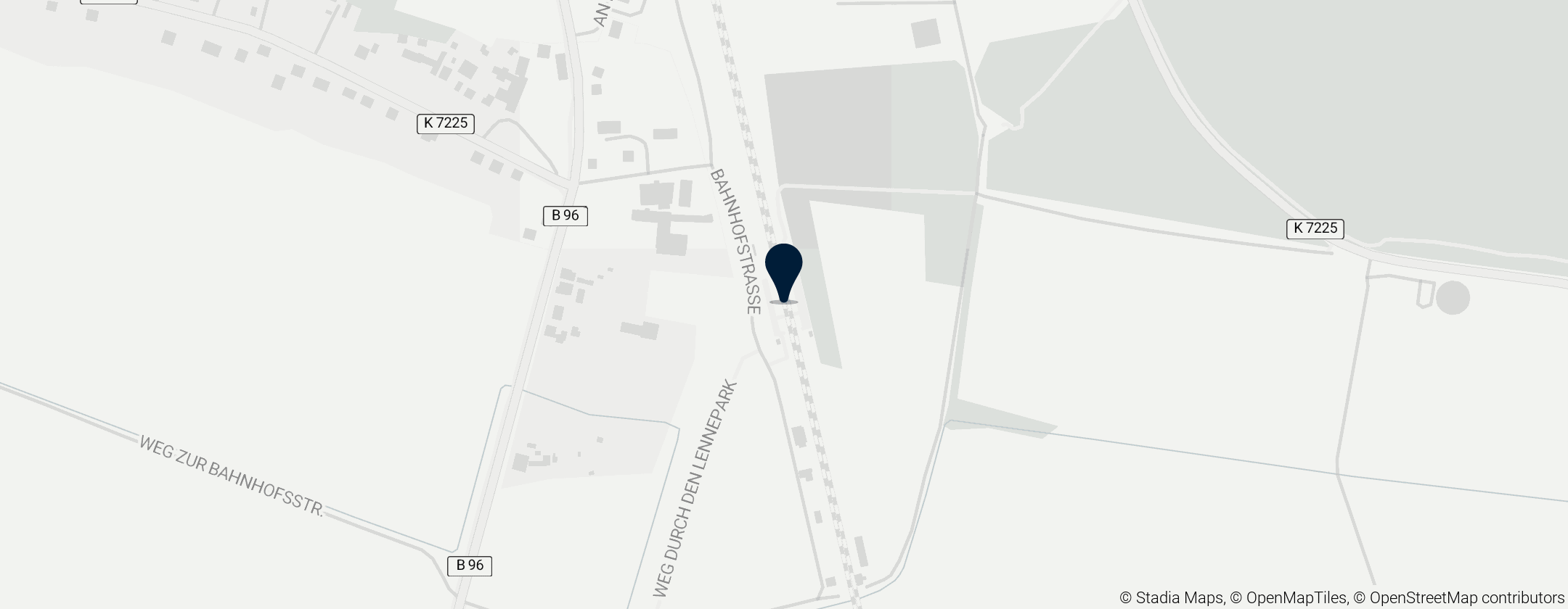 Map of Baruth station