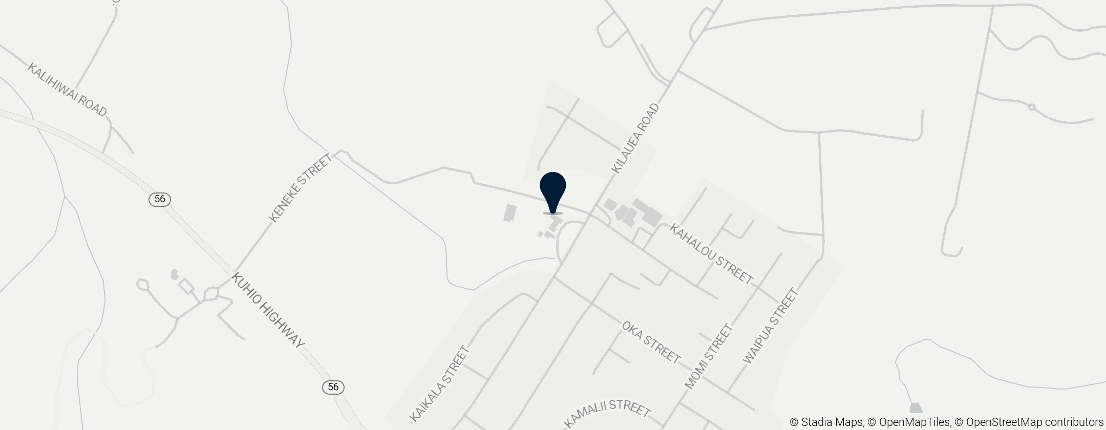 Map of Kilauea Fish Market