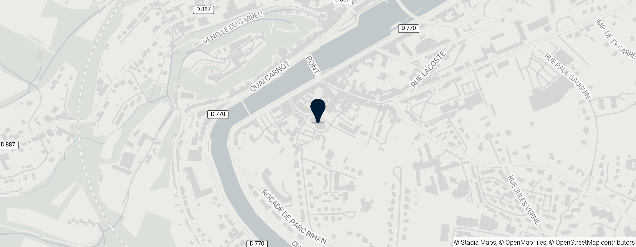 Map of Église Saint-Idunet de Châteaulin