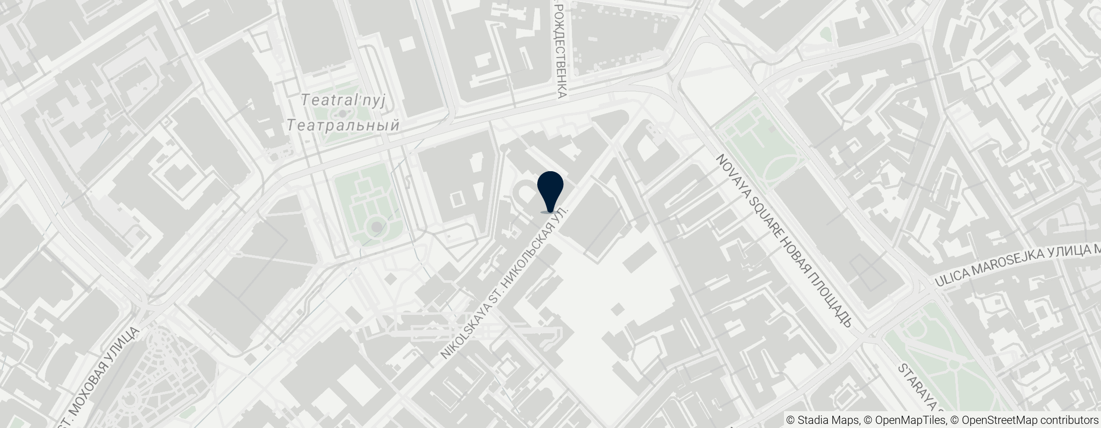 Map of Moscow Chamber Musical Theatre