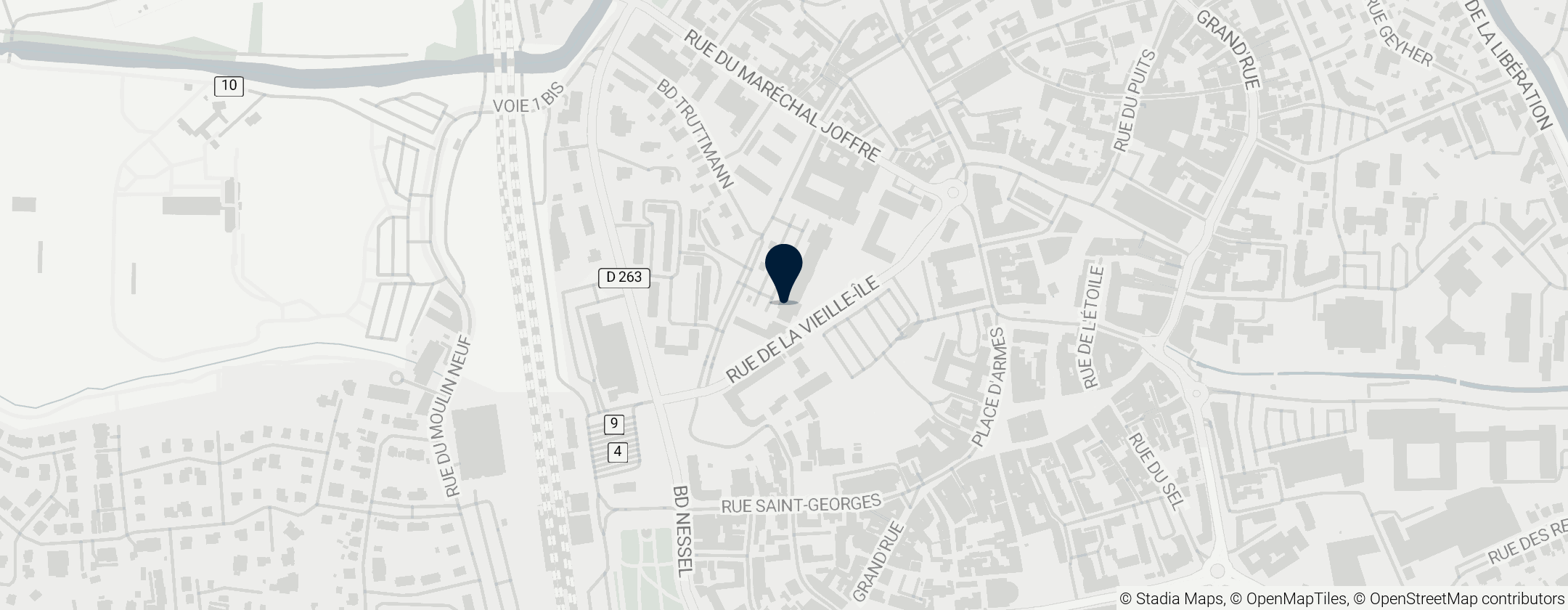 Map of Ancien hôpital militaire et bourgeois