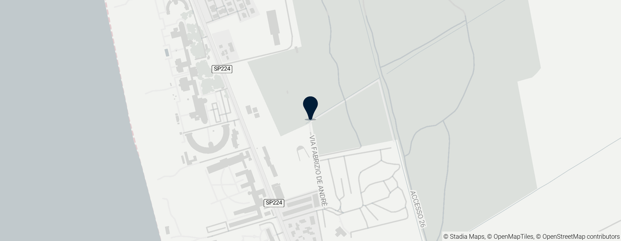 Map of Ferrovia Pisa-Tirrenia-Livorno