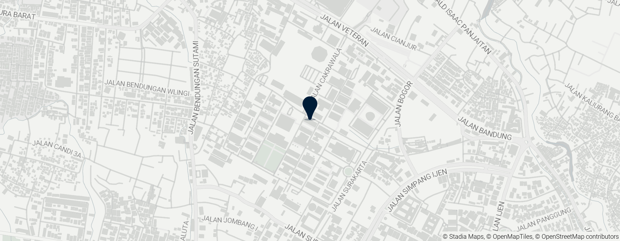 Map of State University of Malang