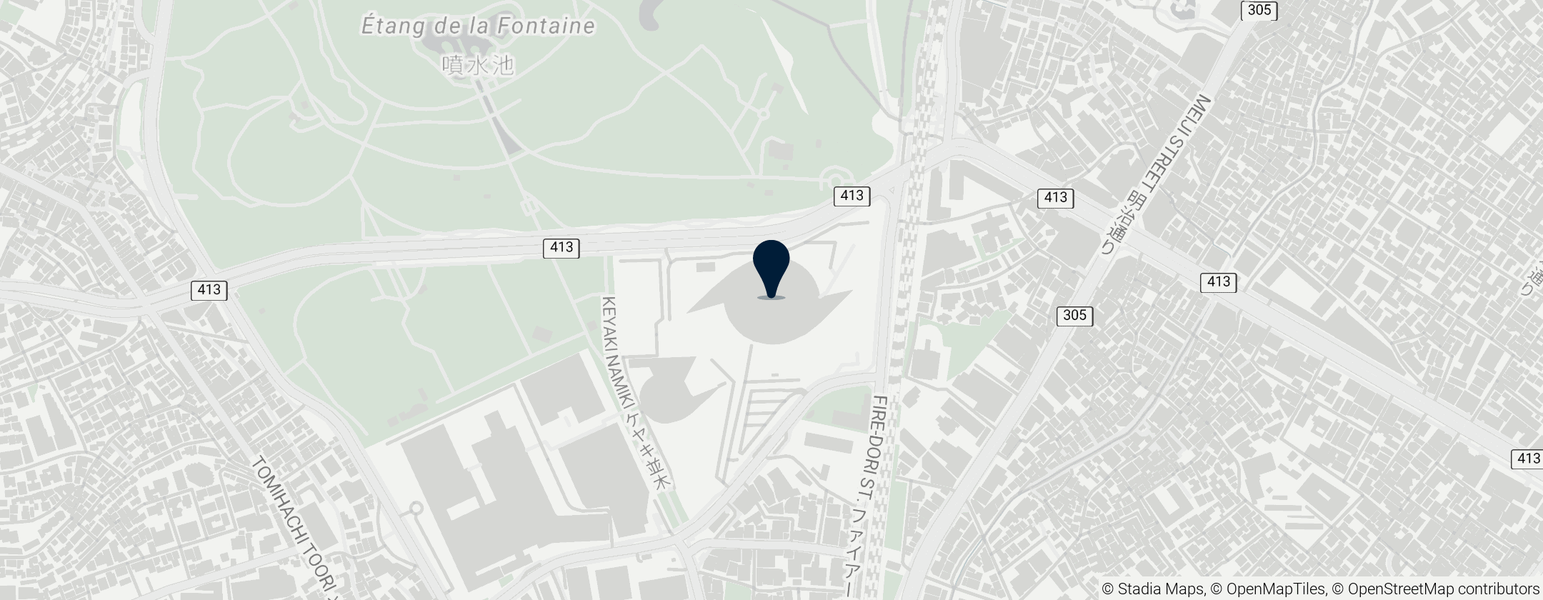 Map of Yoyogi First Gymnasium