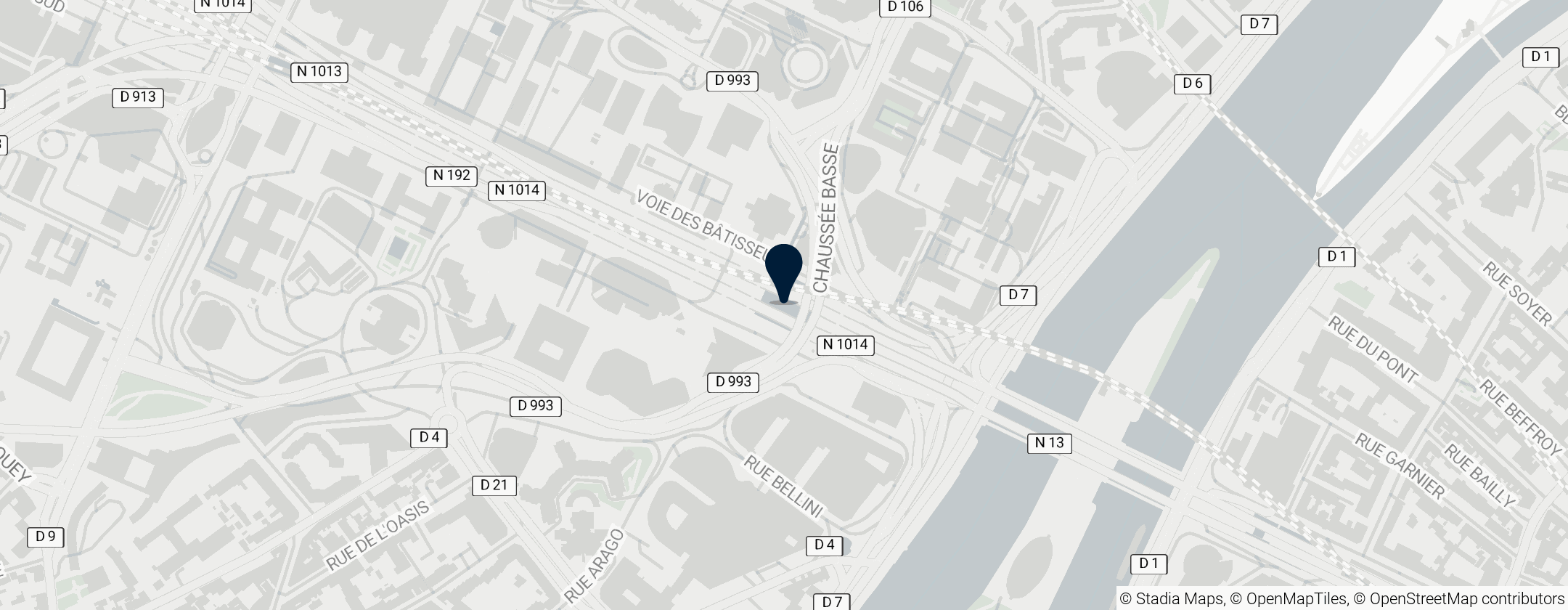 Map of Esplanade de La Défense