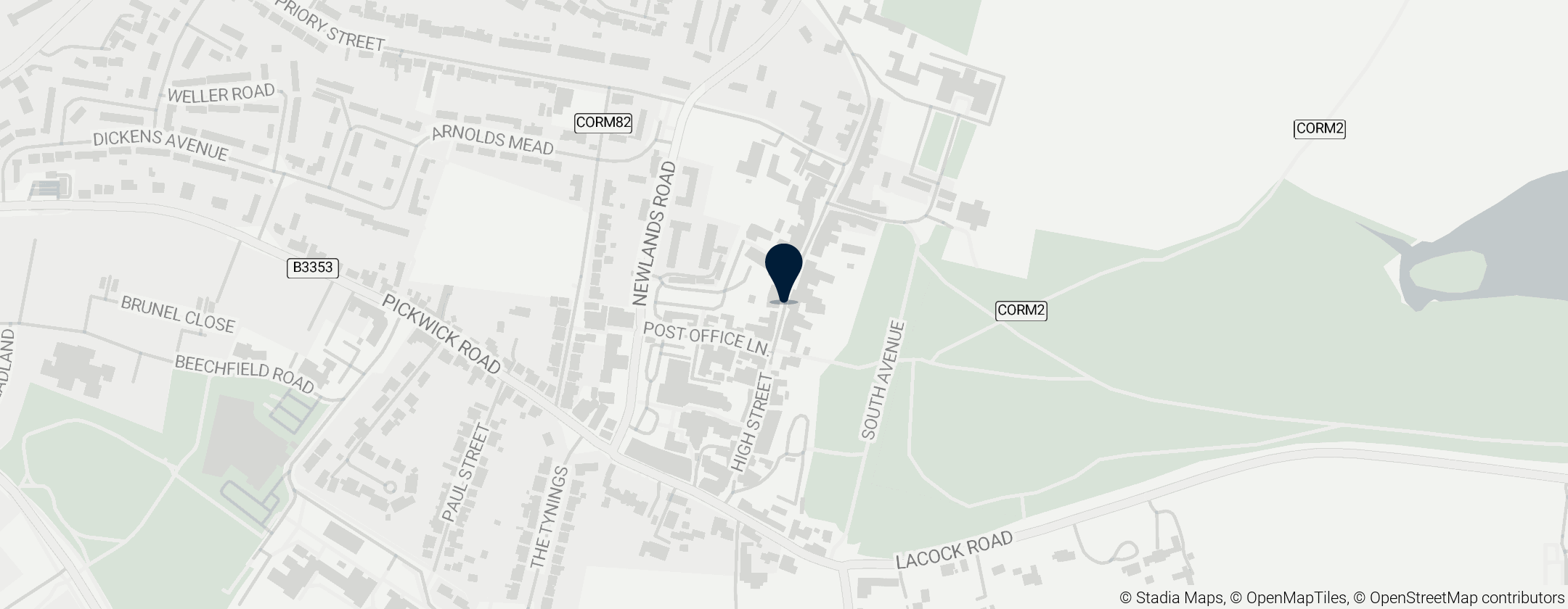 Map of Corsham Heritage Centre