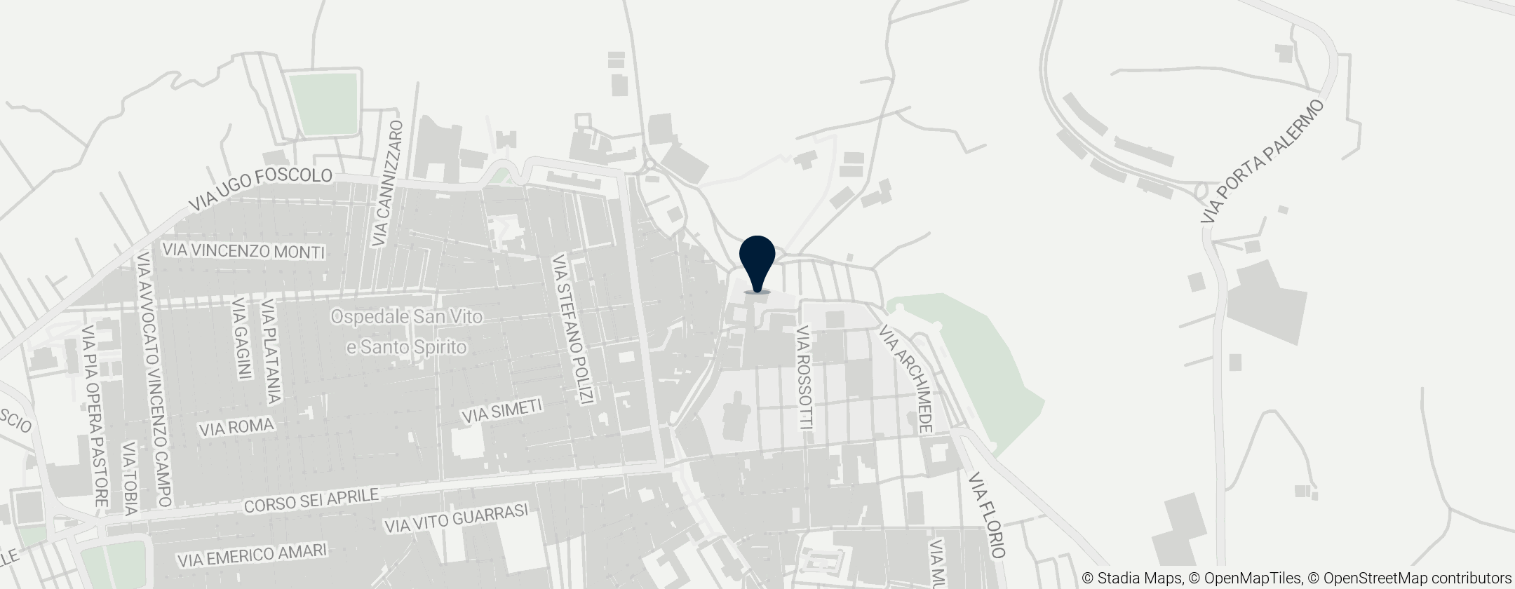 Map of Santissima Annunziata, Alcamo