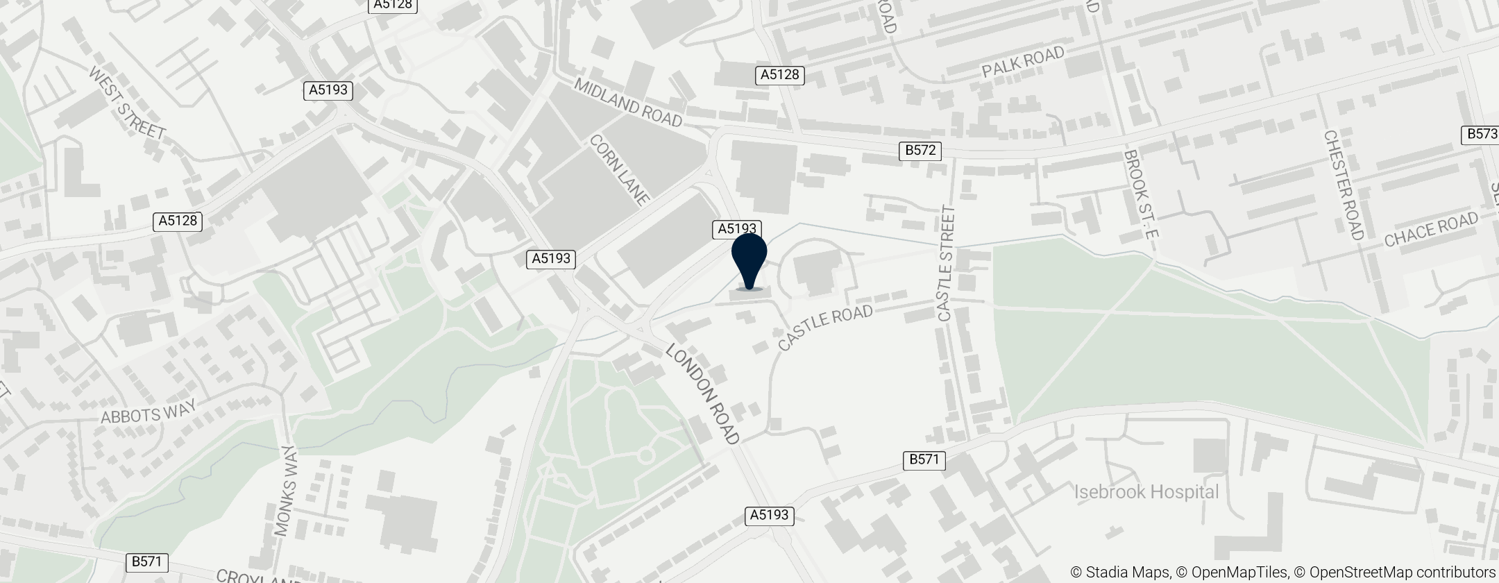 Map of Wellingborough