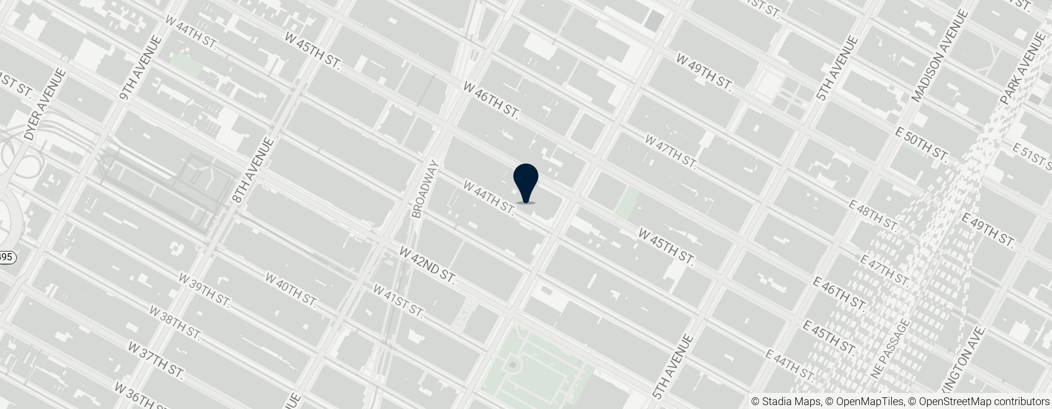 Map of Belasco Theatre