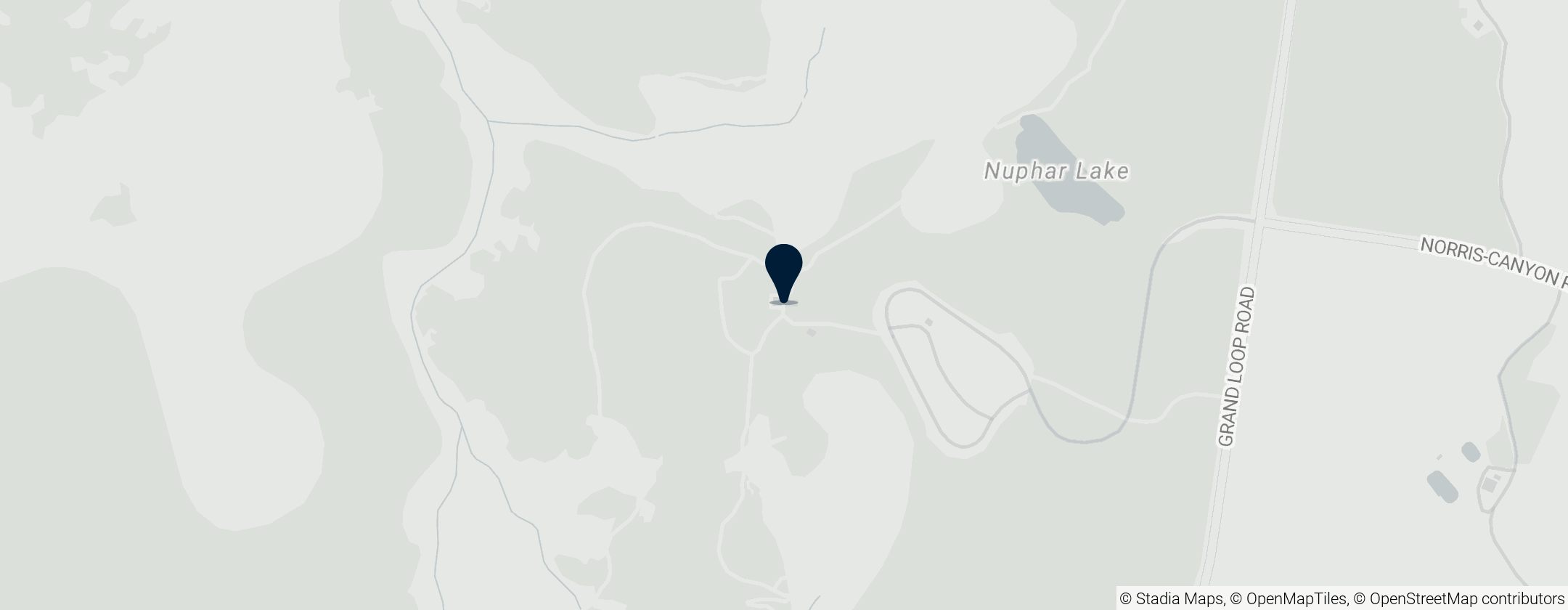 Map of Norris Geyser Basin Museum