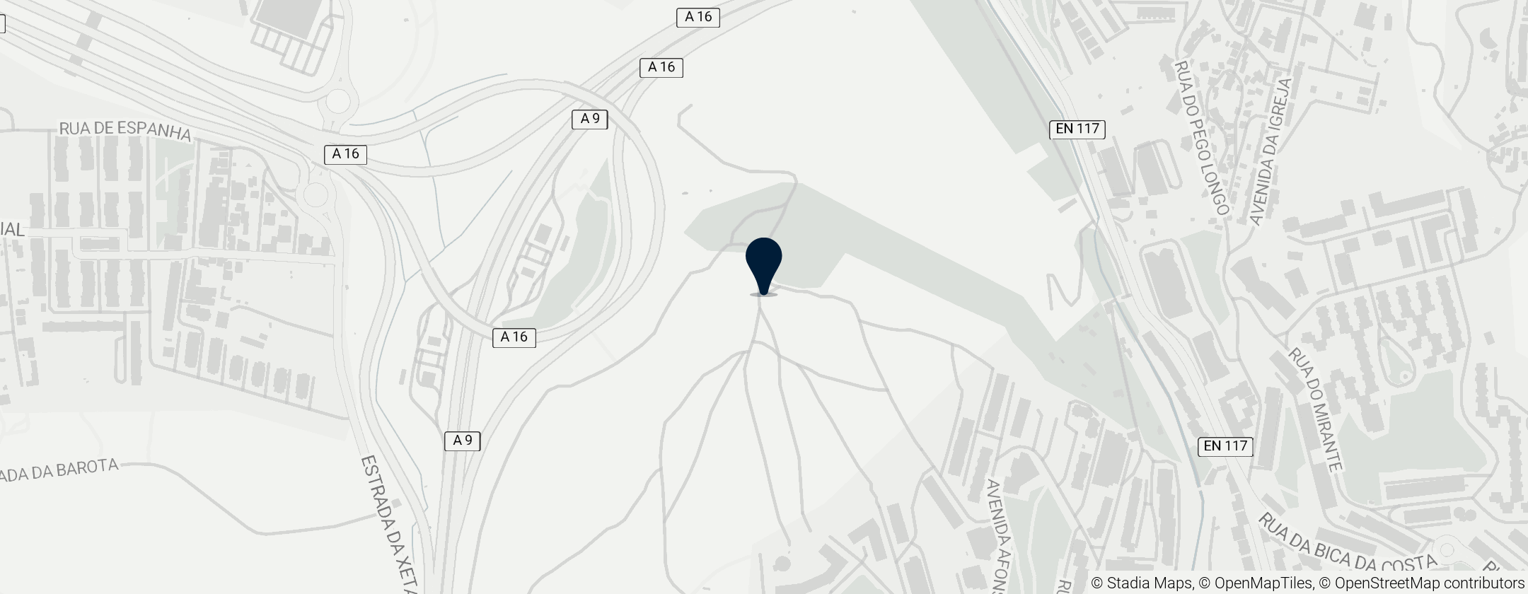 Map of Anta do Monte Abraão