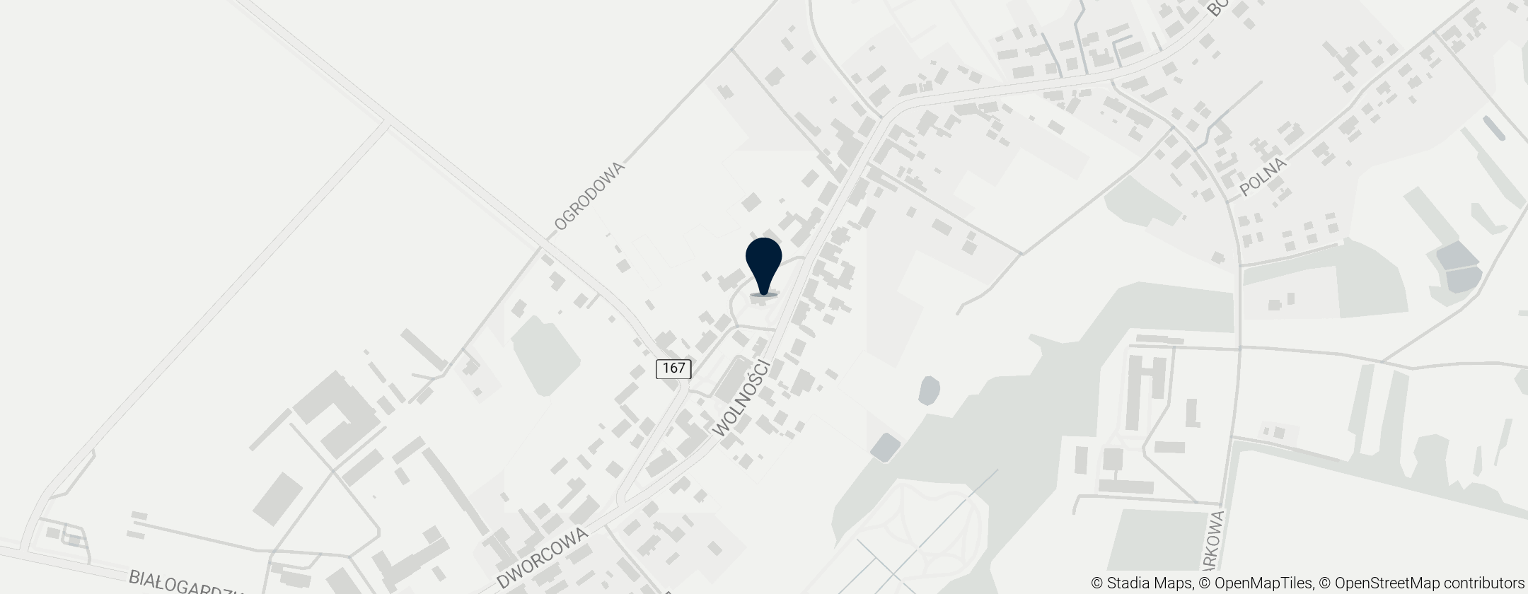 Map of Kościół Matki Bożej Wspomożenia Wiernych w Tychowie