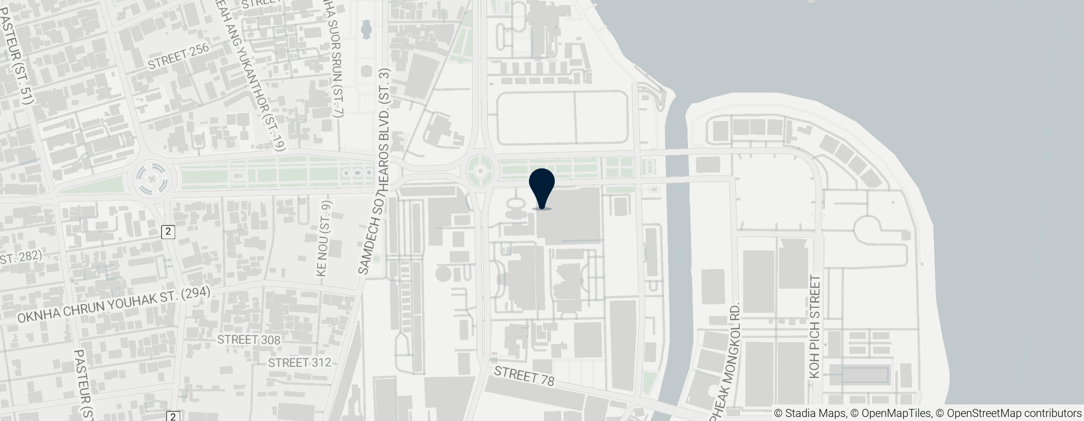 Map of NagaWorld Casino