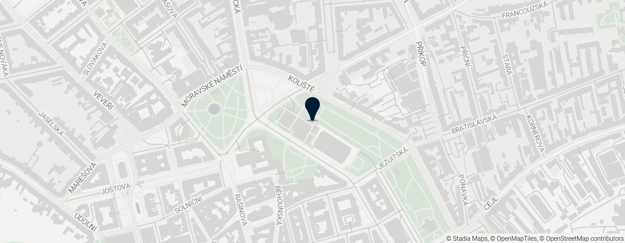 Map of Leoš Janáček