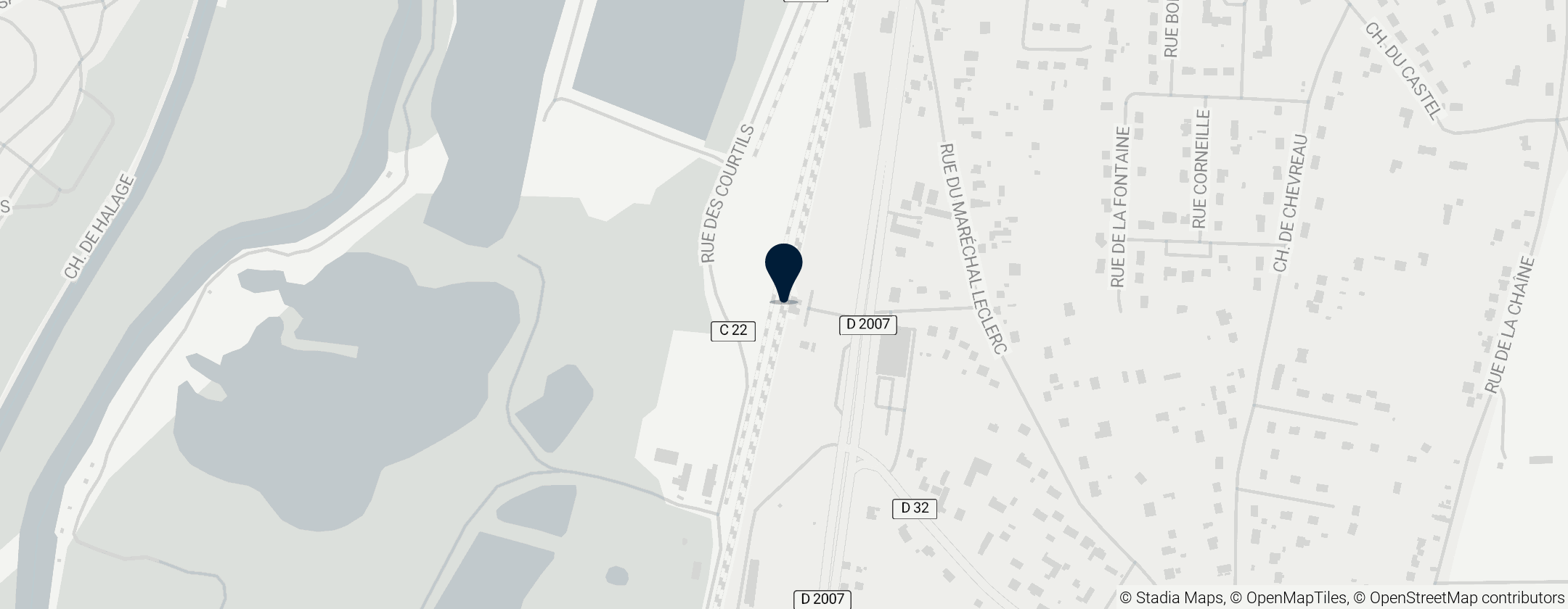 Map of Ferrières - Fontenay