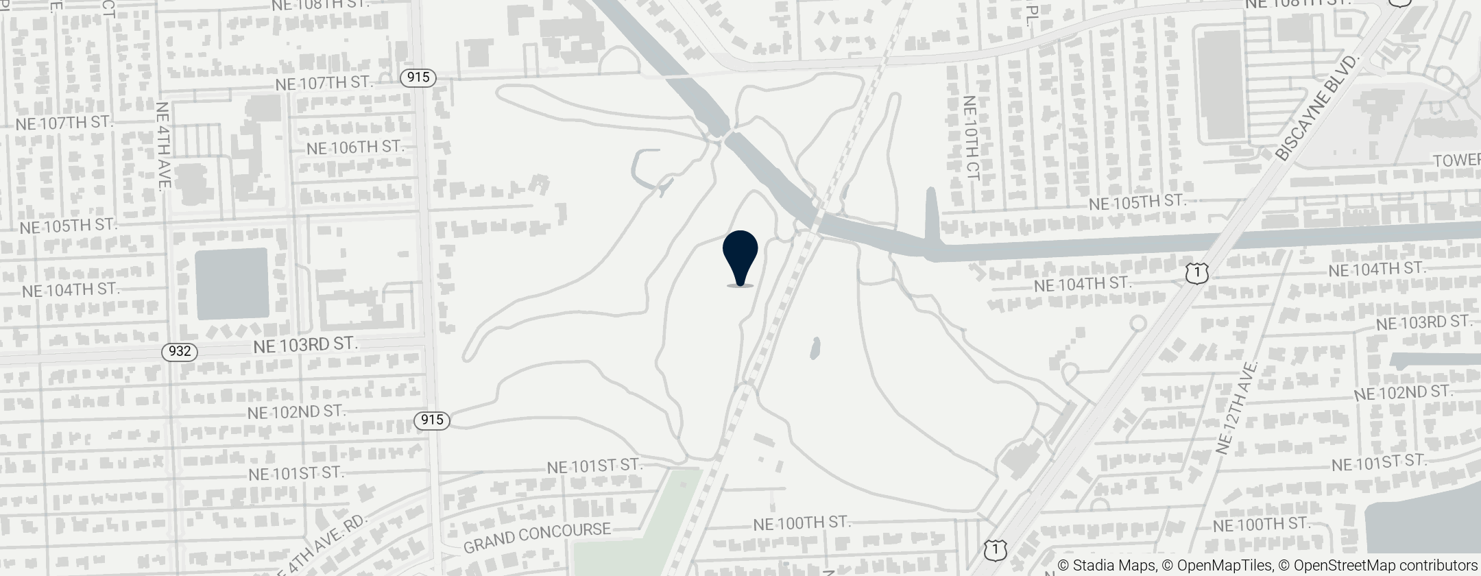 Map of Miami Shores Country Club