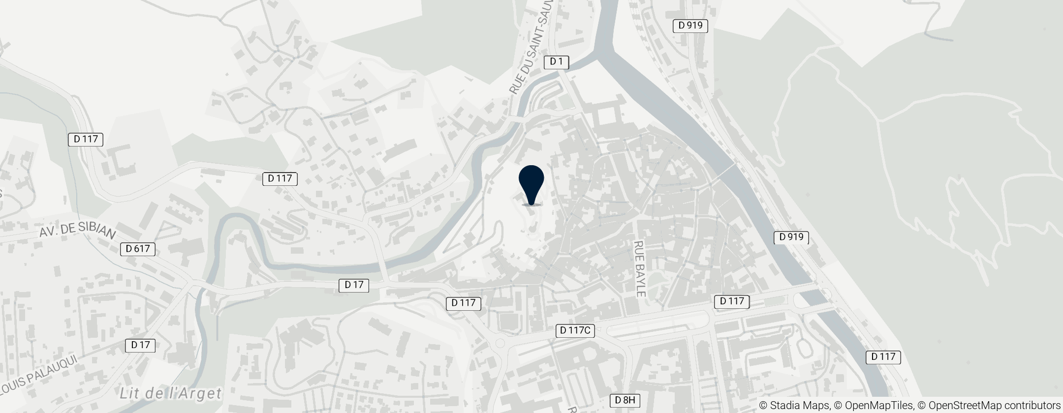 Map of Château de Foix