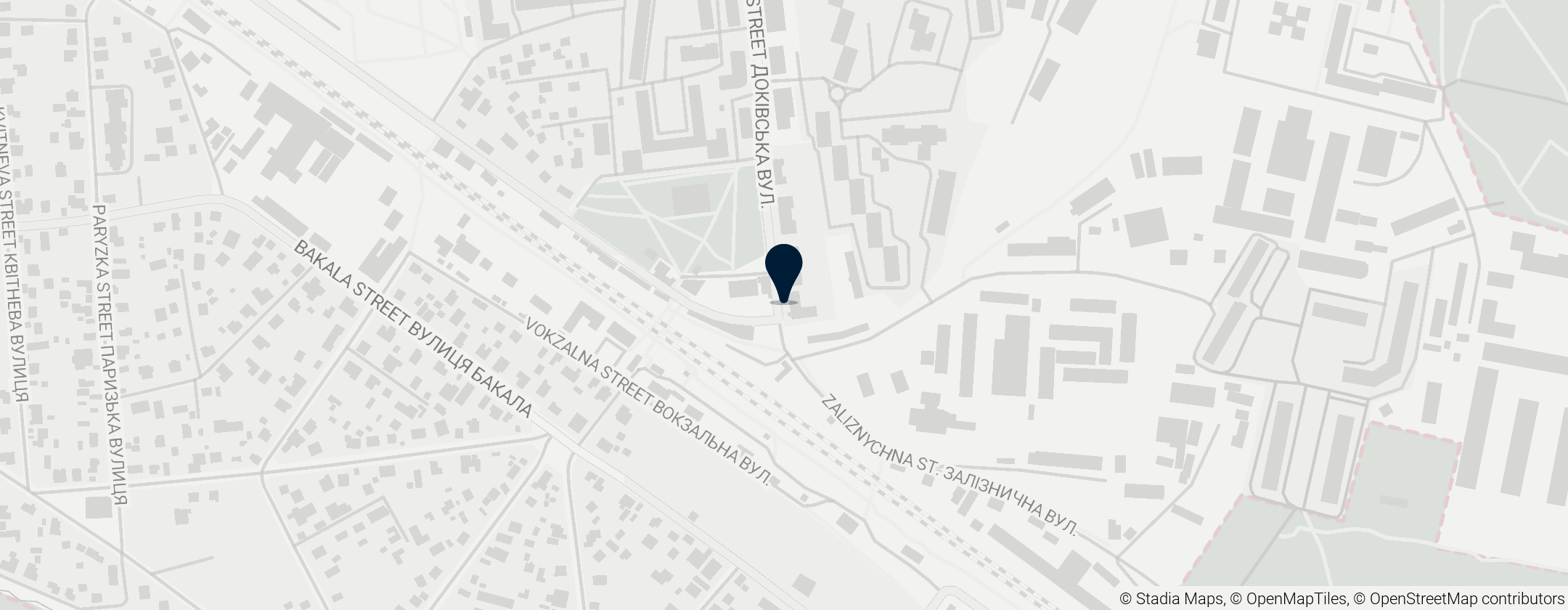 Map of Mykhailo Kotsiubynsky