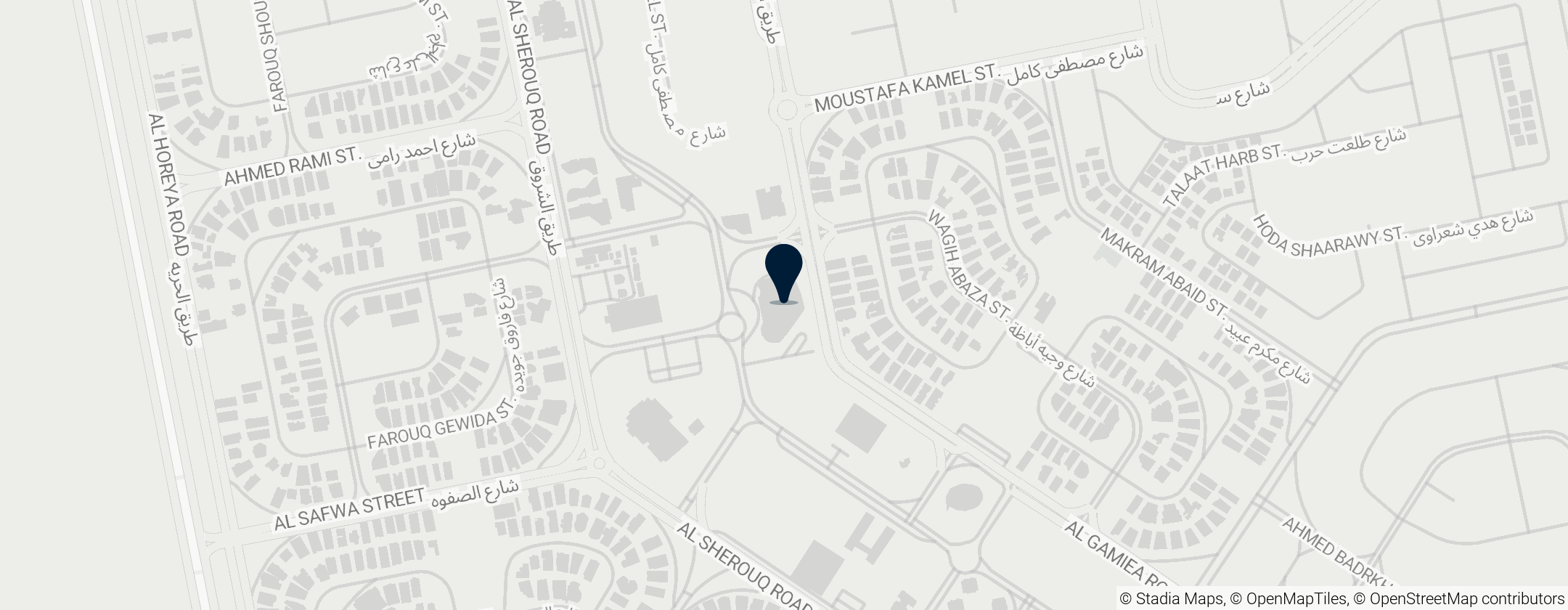 Map of Universidad francesa de Egipto