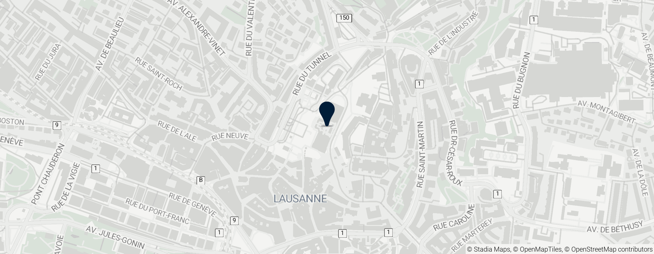 Map of Palais de Rumine