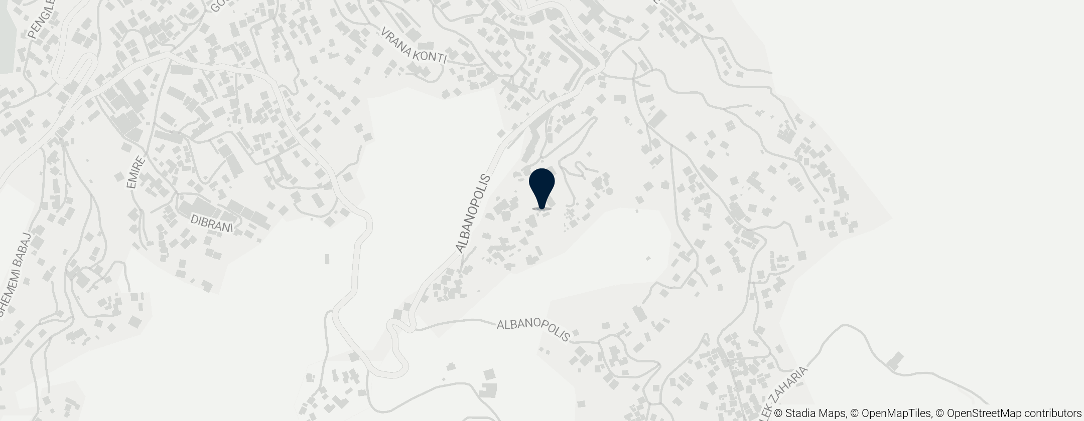 Map of Krujë Castle