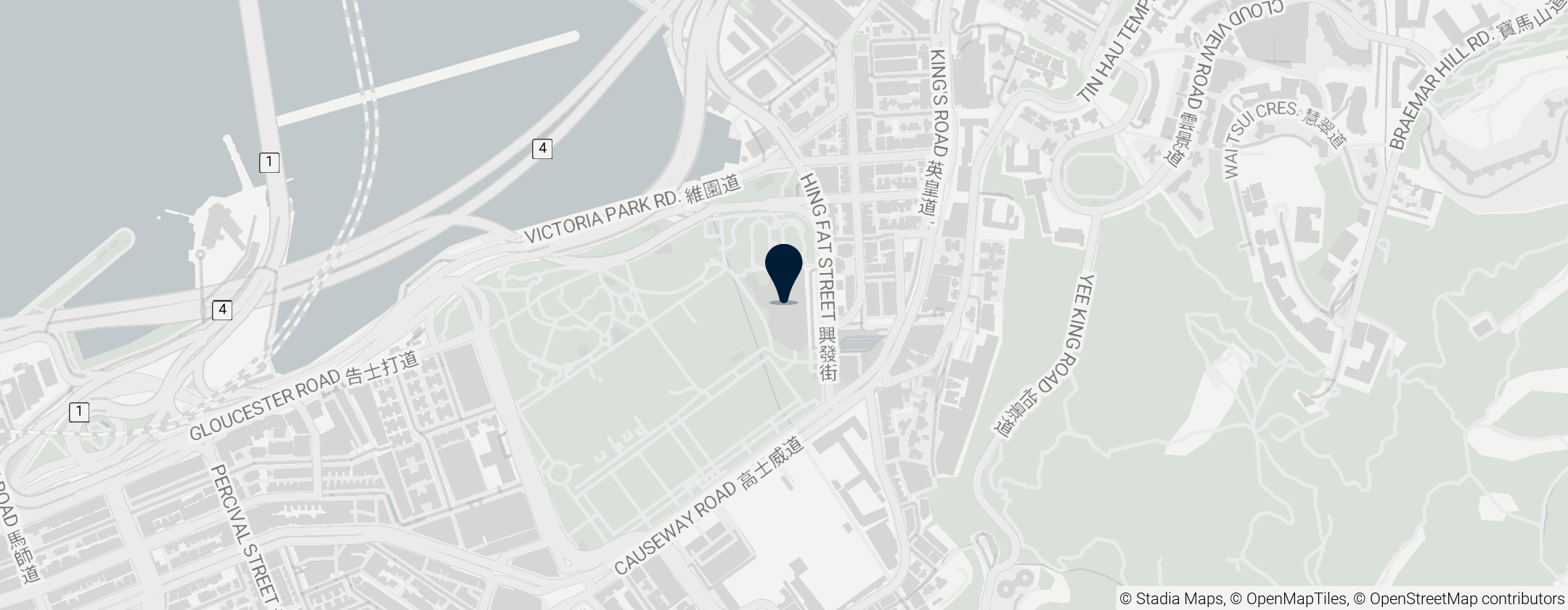 Map of 維多利亞公園游泳池