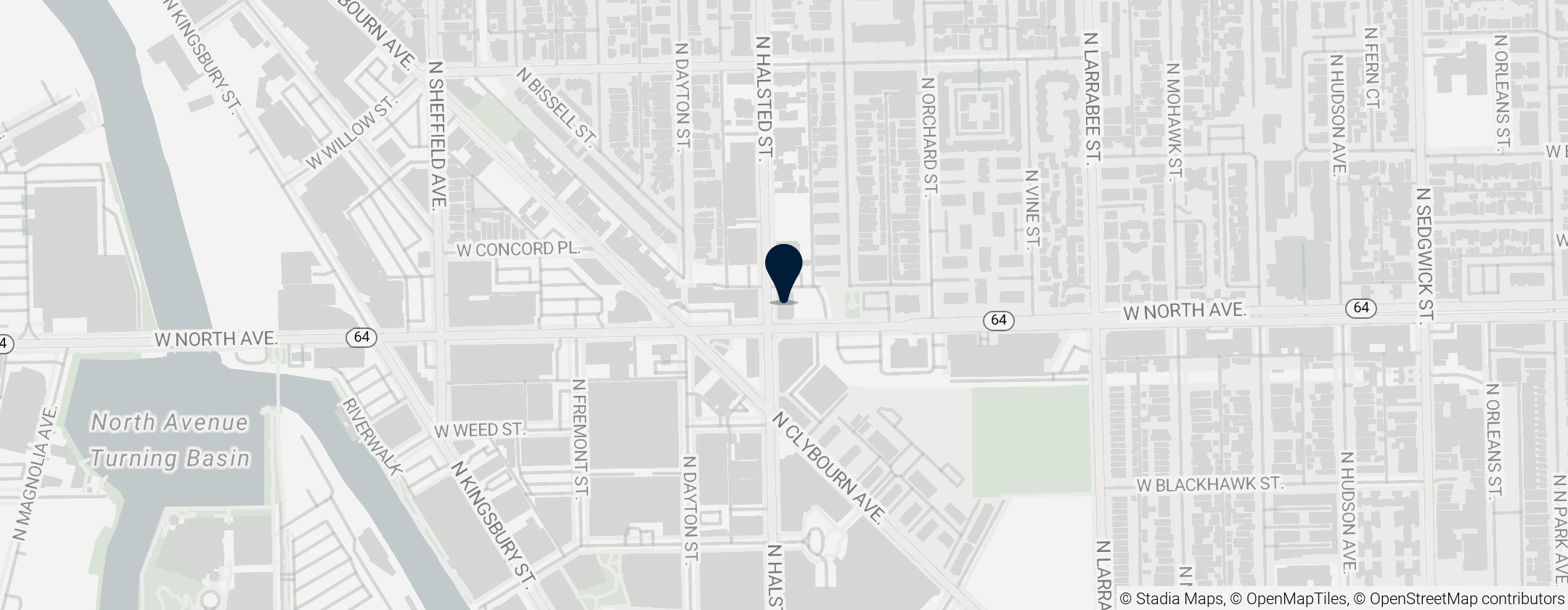 Map of Steppenwolf Theatre