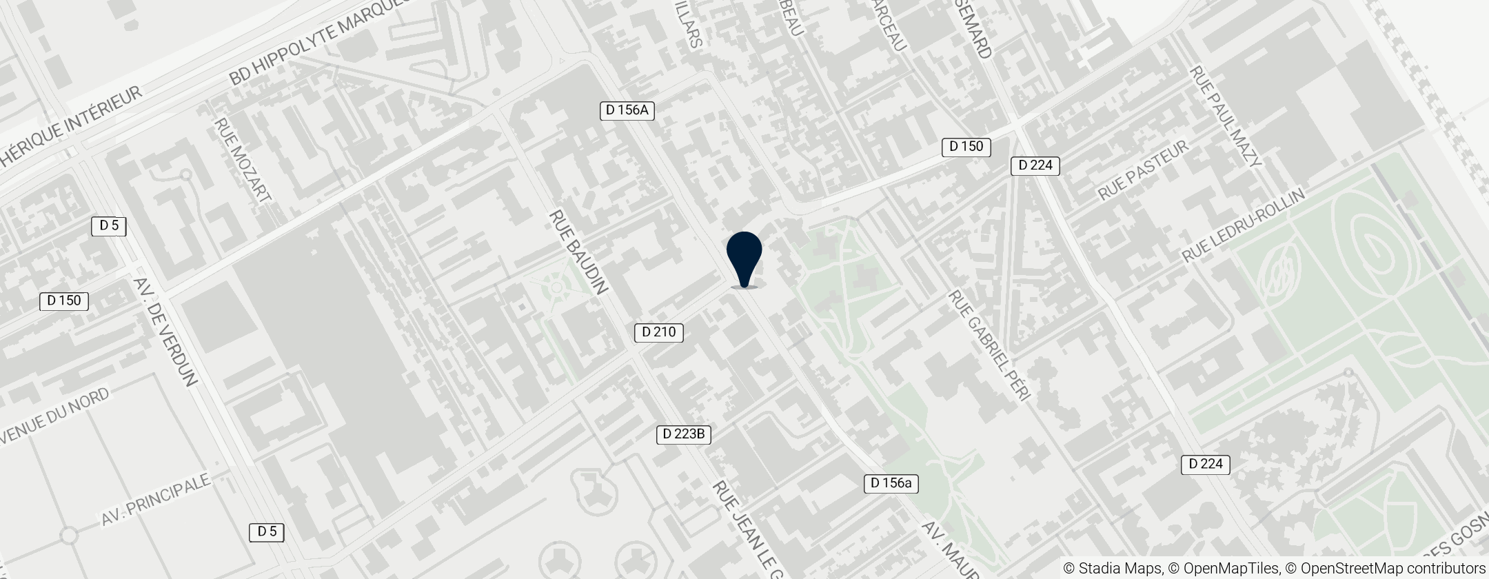 Map of Pierre et Marie Curie