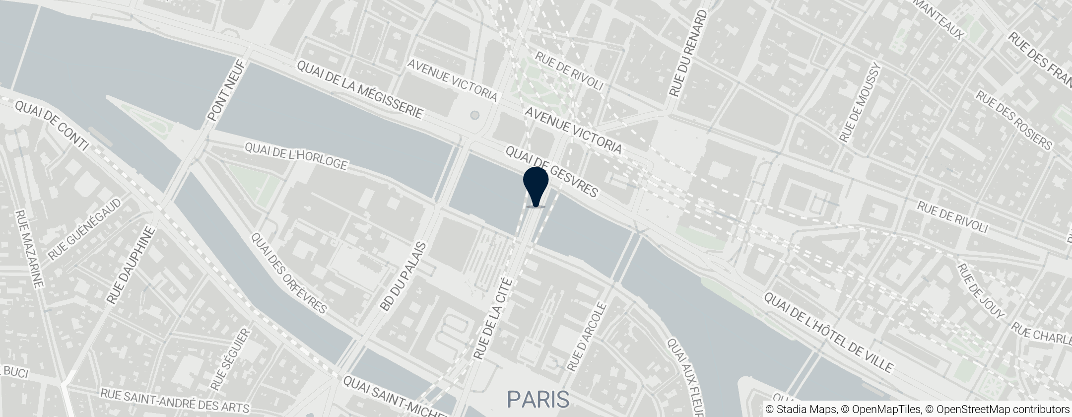 Map of Pont Notre-Dame