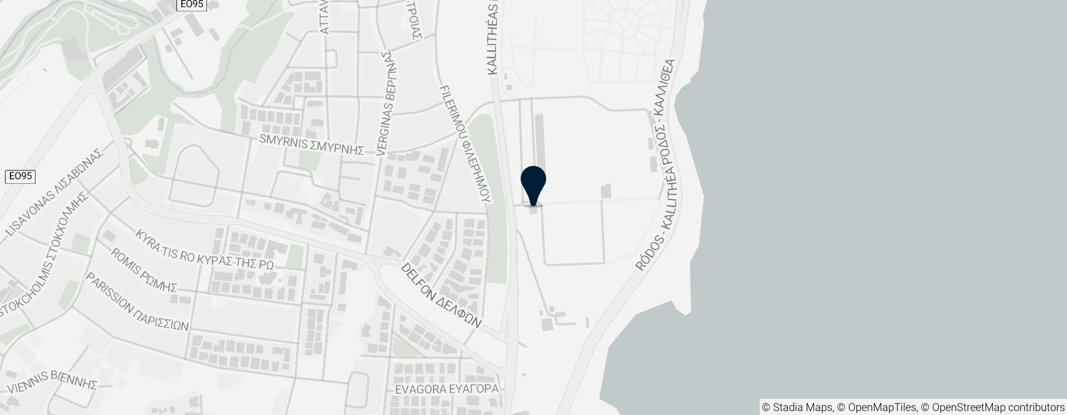 Map of Kalipateira Sports Complex