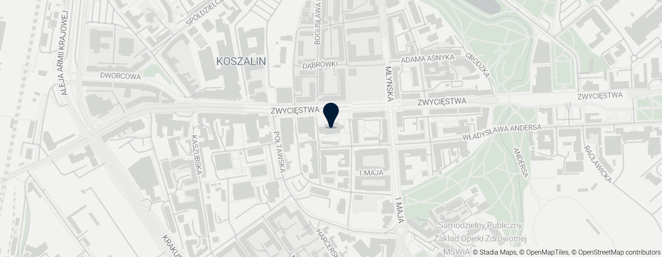 Map of Katedra Niepokalanego Poczęcia Najświętszej Maryi Panny w Koszalinie