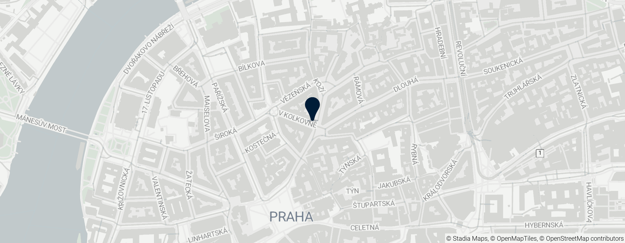 Map of Bakeshop Prague
