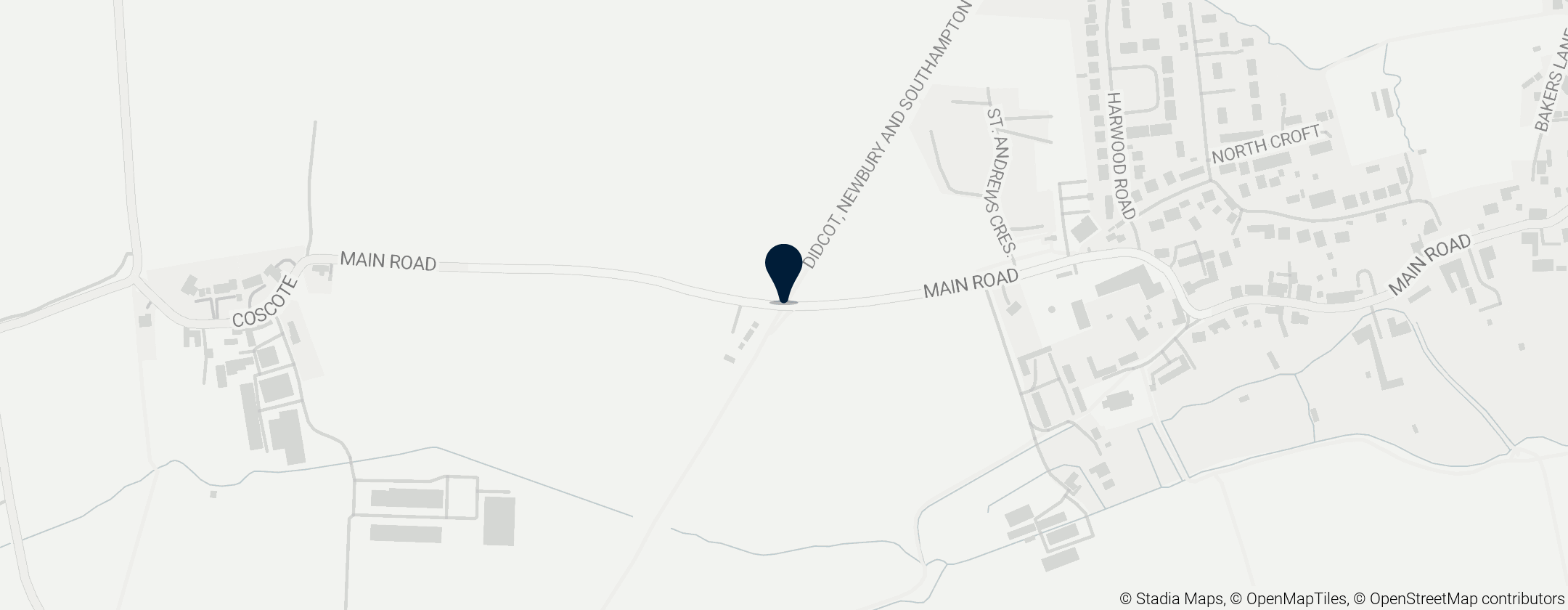 Map of Didcot, Newbury and Southampton Railway path