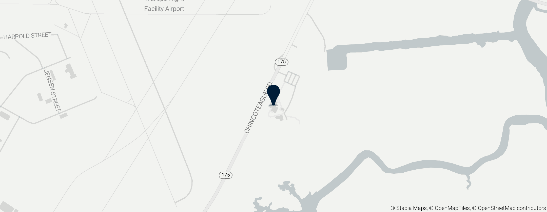 Map of Wallops Flight Facility Visitor Center