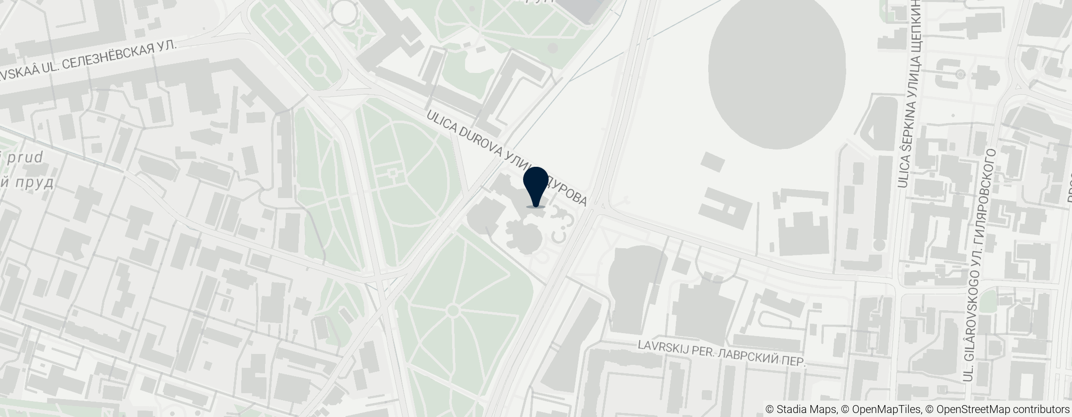 Map of Durov Animal Theater