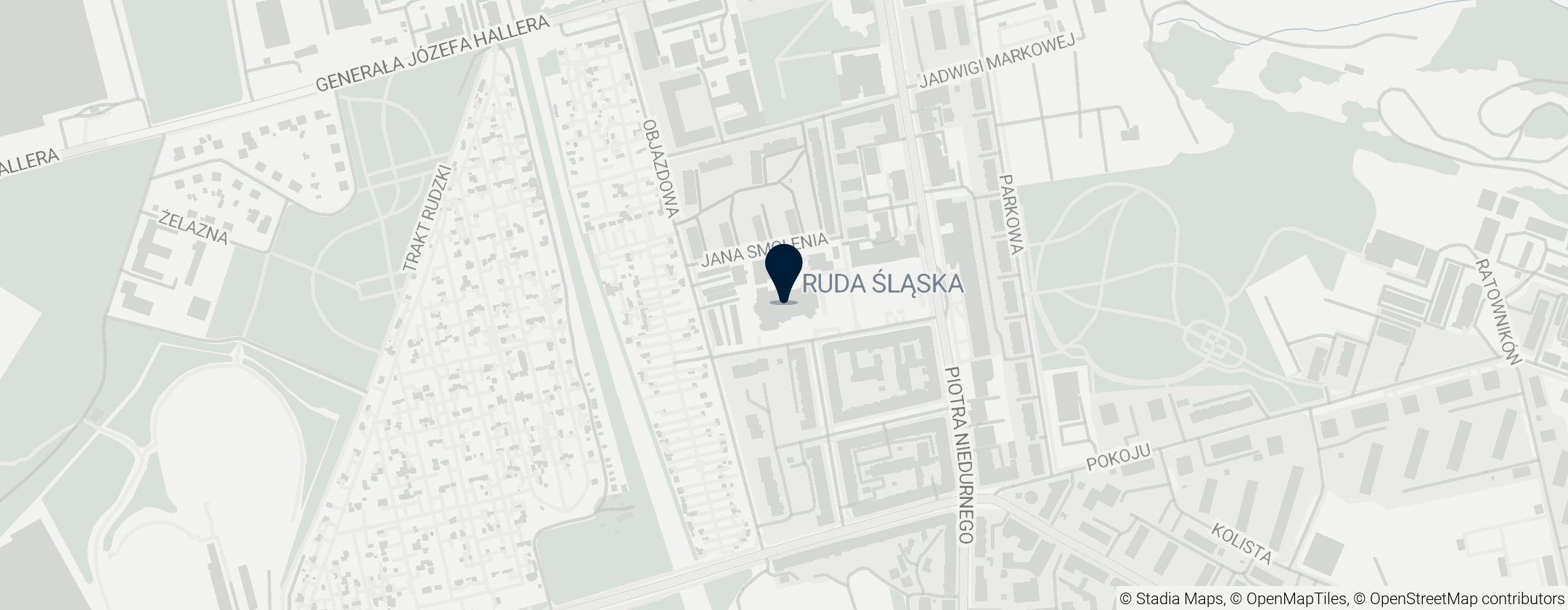 Map of Kościół św. Pawła Apostoła w Rudzie Śląskiej-Nowym Bytomiu