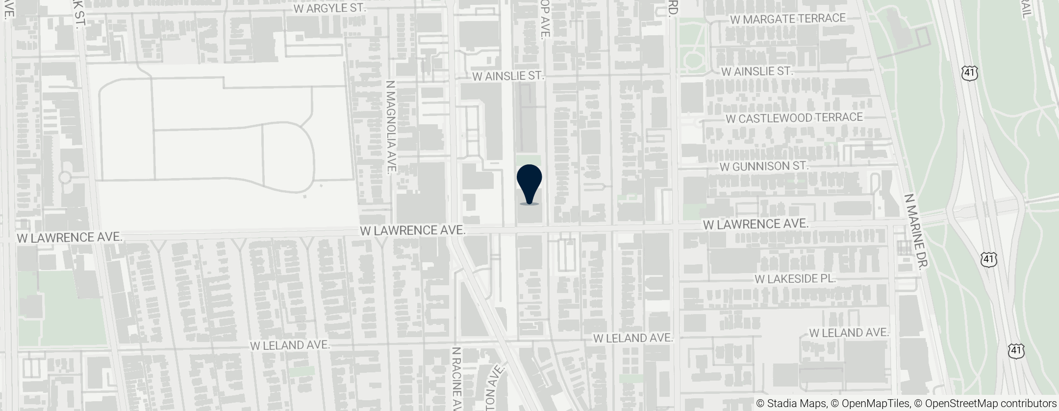 Map of Byline Bank Aragon Ballroom