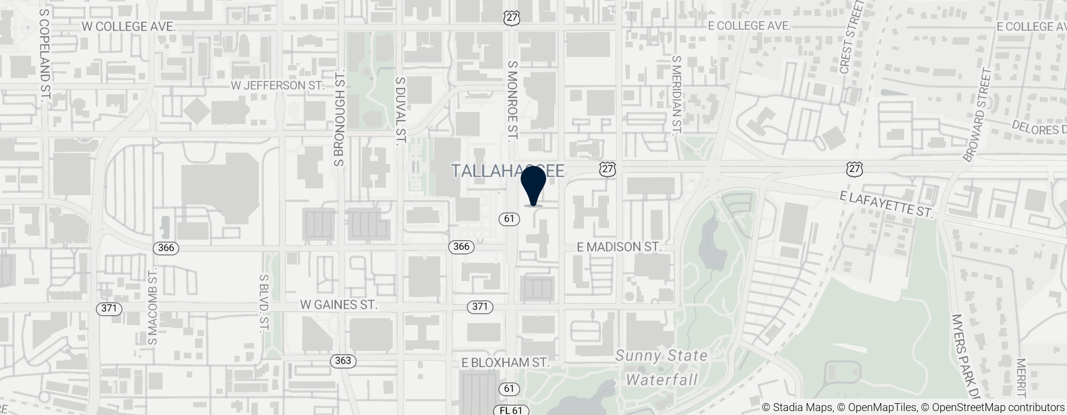 Map of Florida Vietnam War Veteran's Memorial