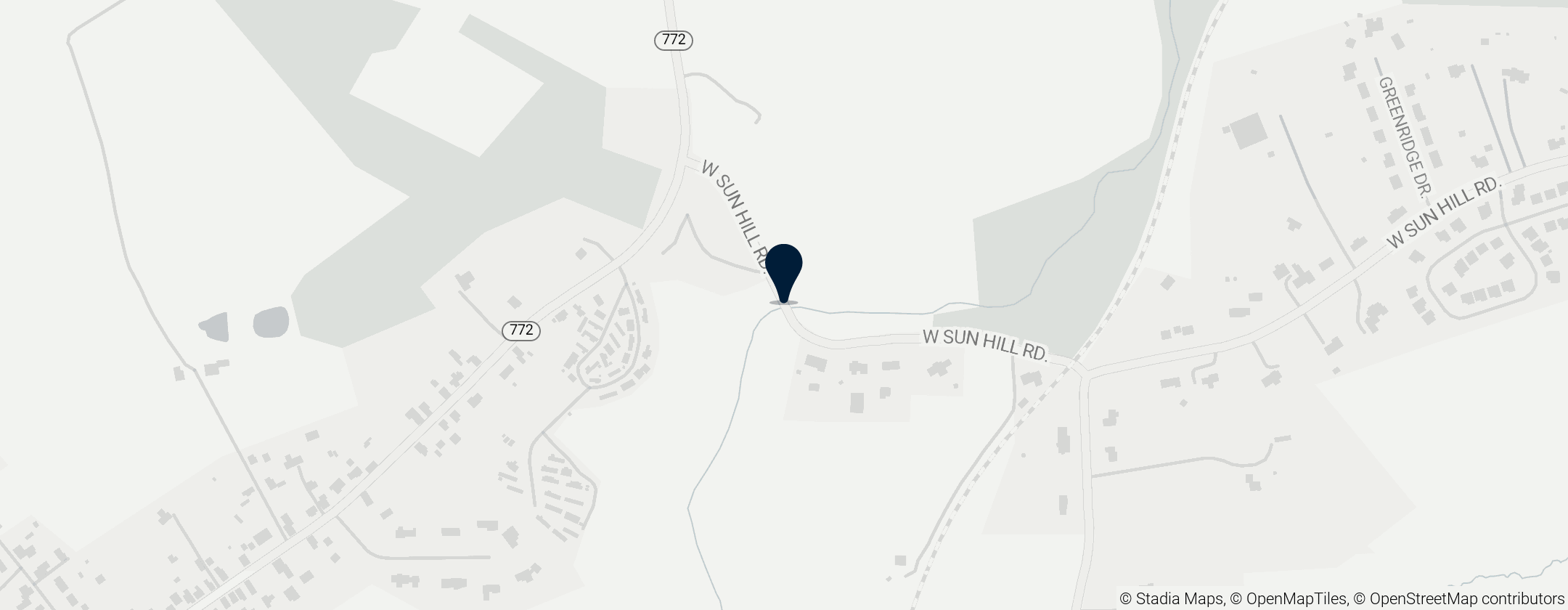 Map of Kauffman's Distillery Covered Bridge