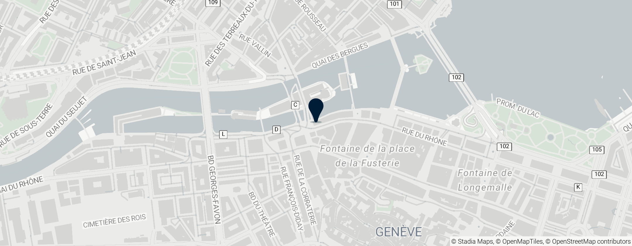 Map of Rue du Rhône