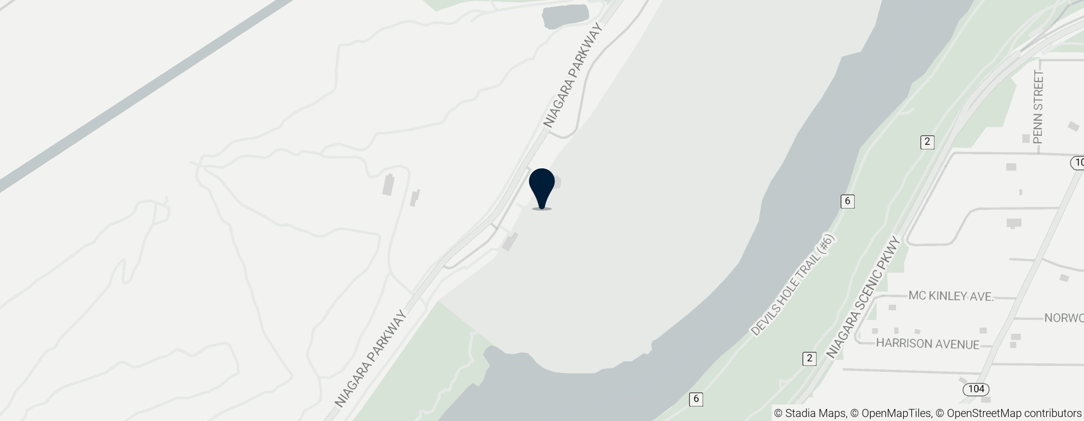 Map of Niagara Glen Nature Reserve