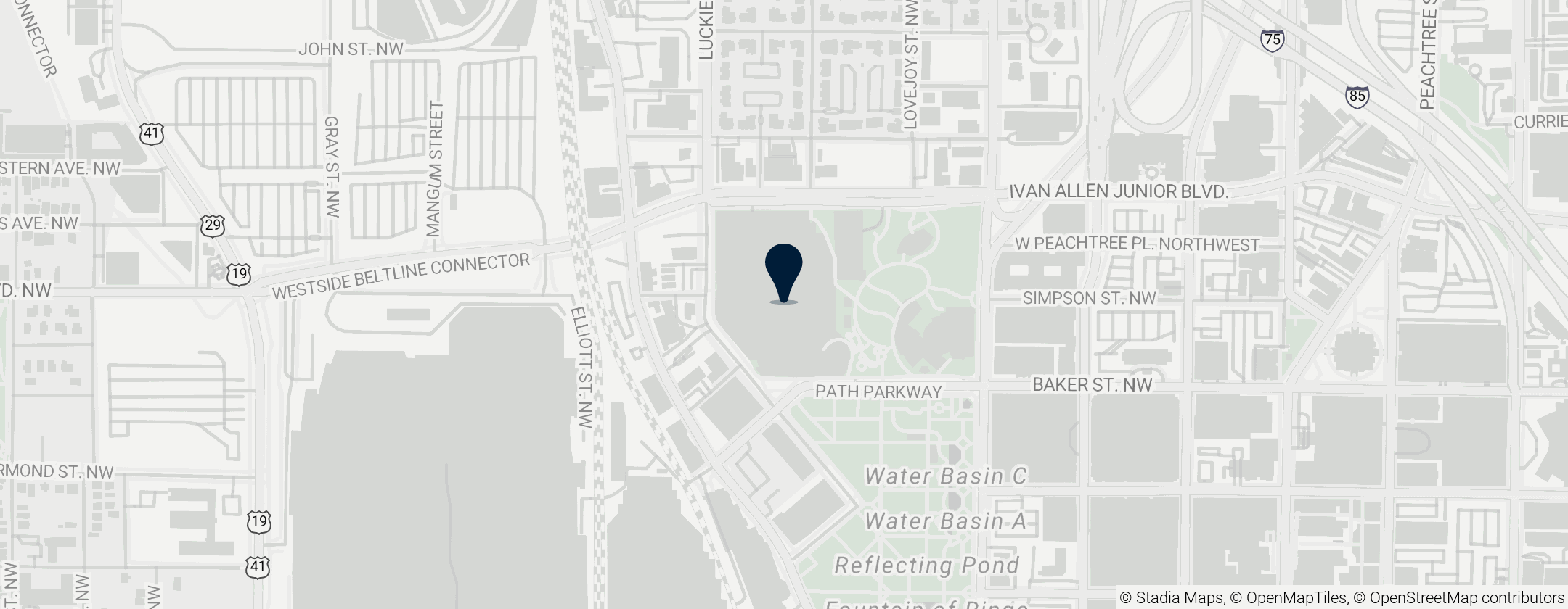 Map of Georgia Aquarium