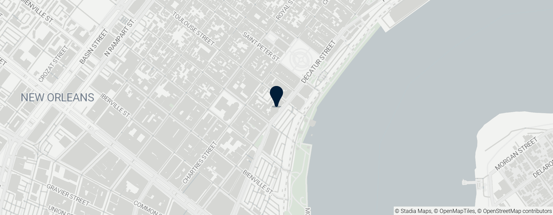 Map of Crescent City Brewhouse