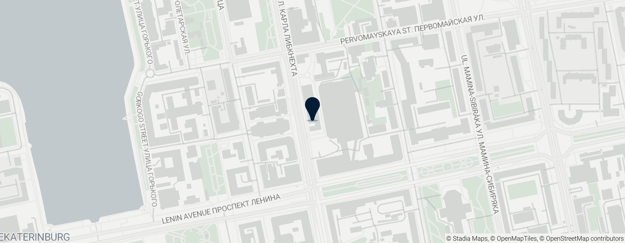 Map of Музей истории Екатеринбурга