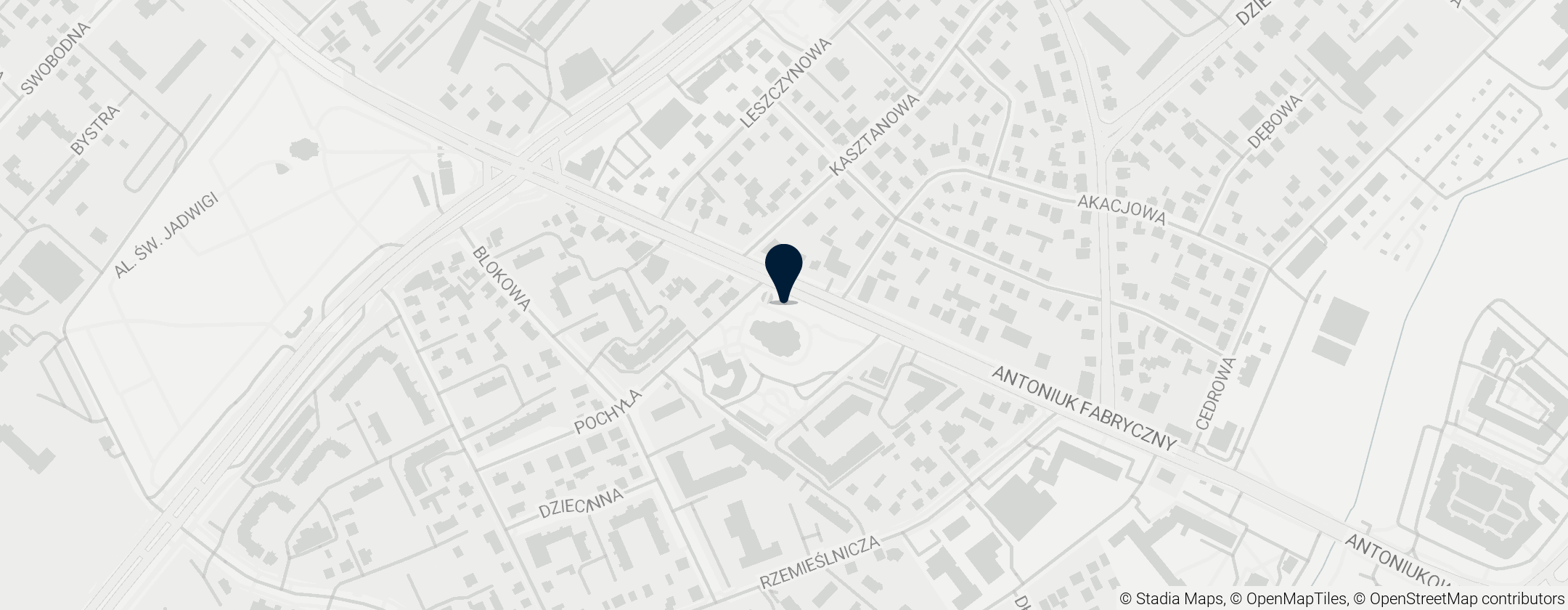 Map of Monument to World War II Orthodox victims, Białystok