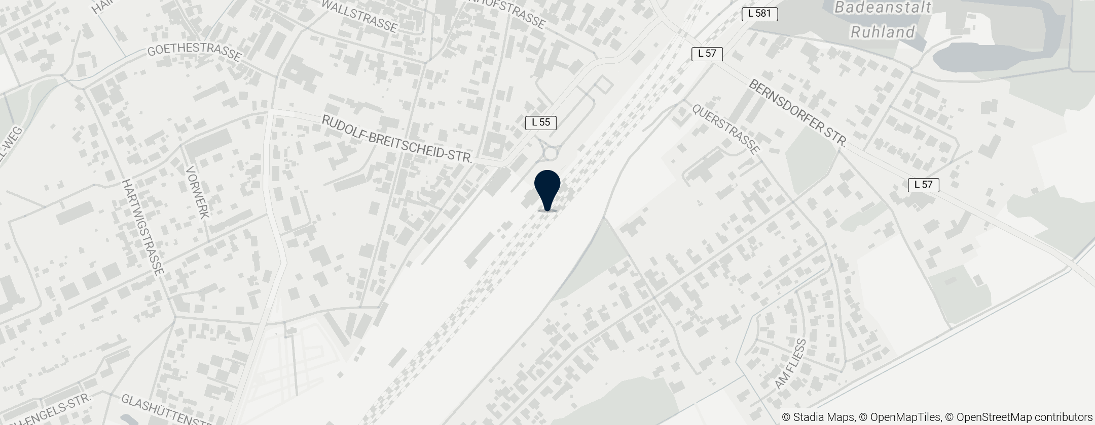 Map of Ruhland station